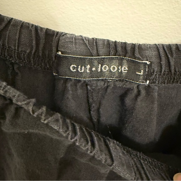 Cut Loose Pull On Linen Lagenlook Minimalist Pants Size Large Pockets - Picture 4 of 5